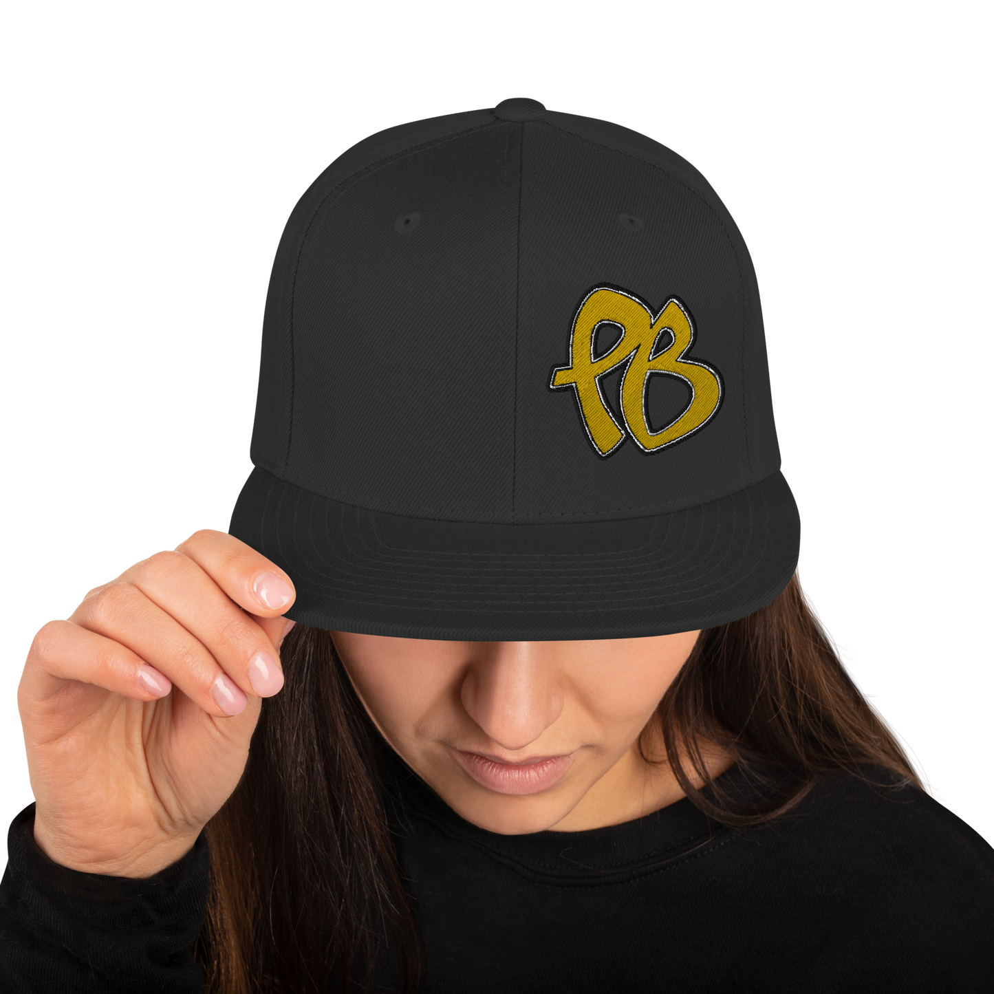 PuBoo Golden Logo Snapback Hat