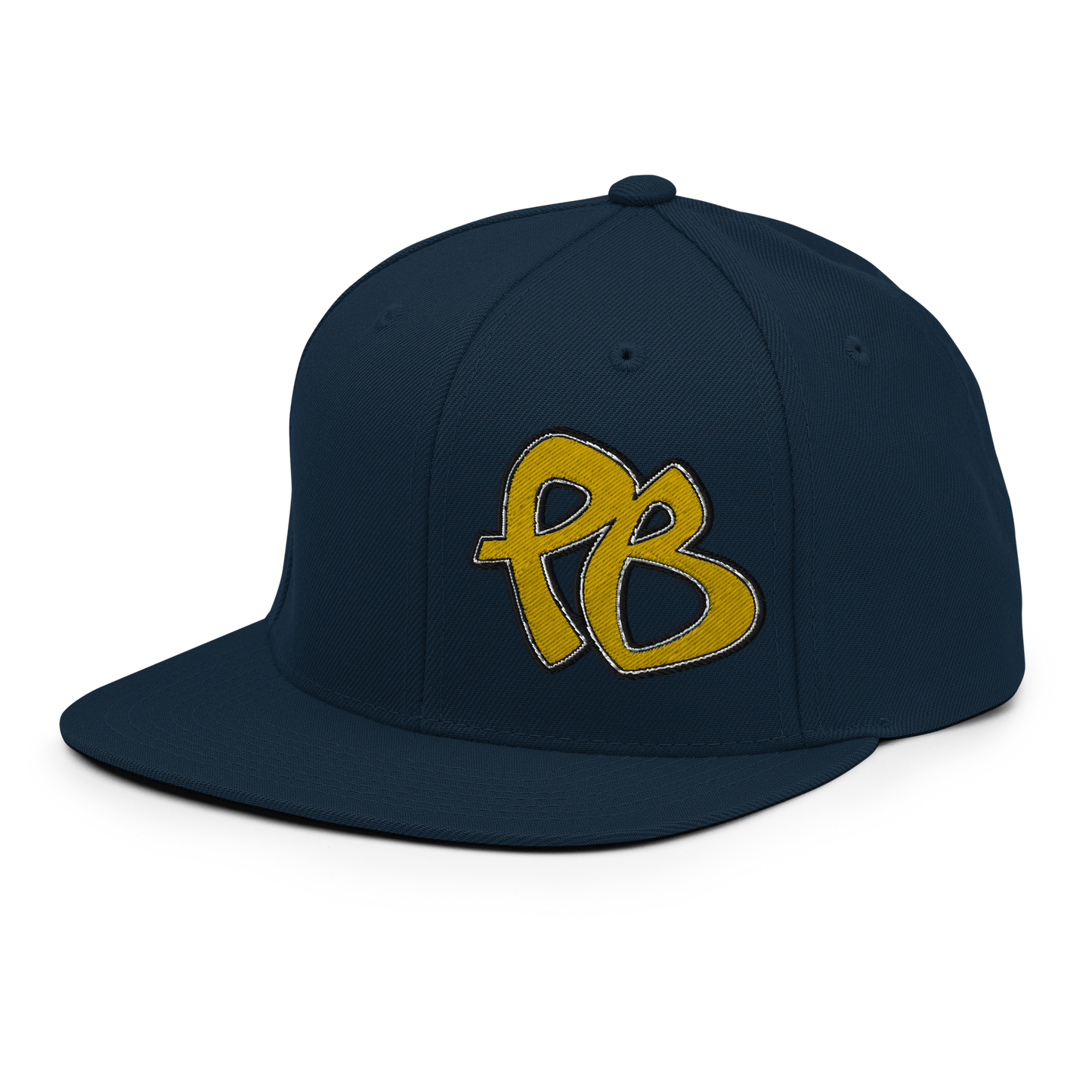 PuBoo Golden Logo Snapback Hat