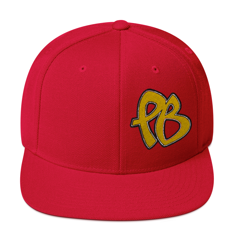 PuBoo Golden Logo Snapback Hat