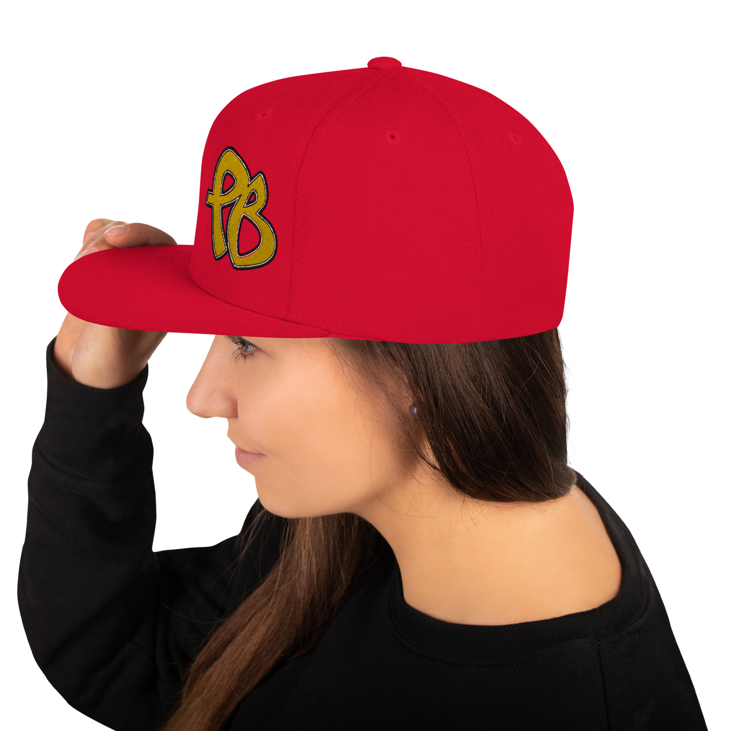 PuBoo Golden Logo Snapback Hat