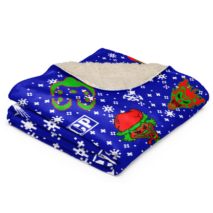 Jokers Card Holiday Sherpa blanket