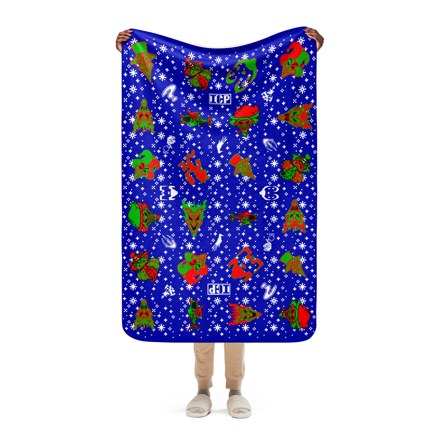 Jokers Card Holiday Sherpa blanket