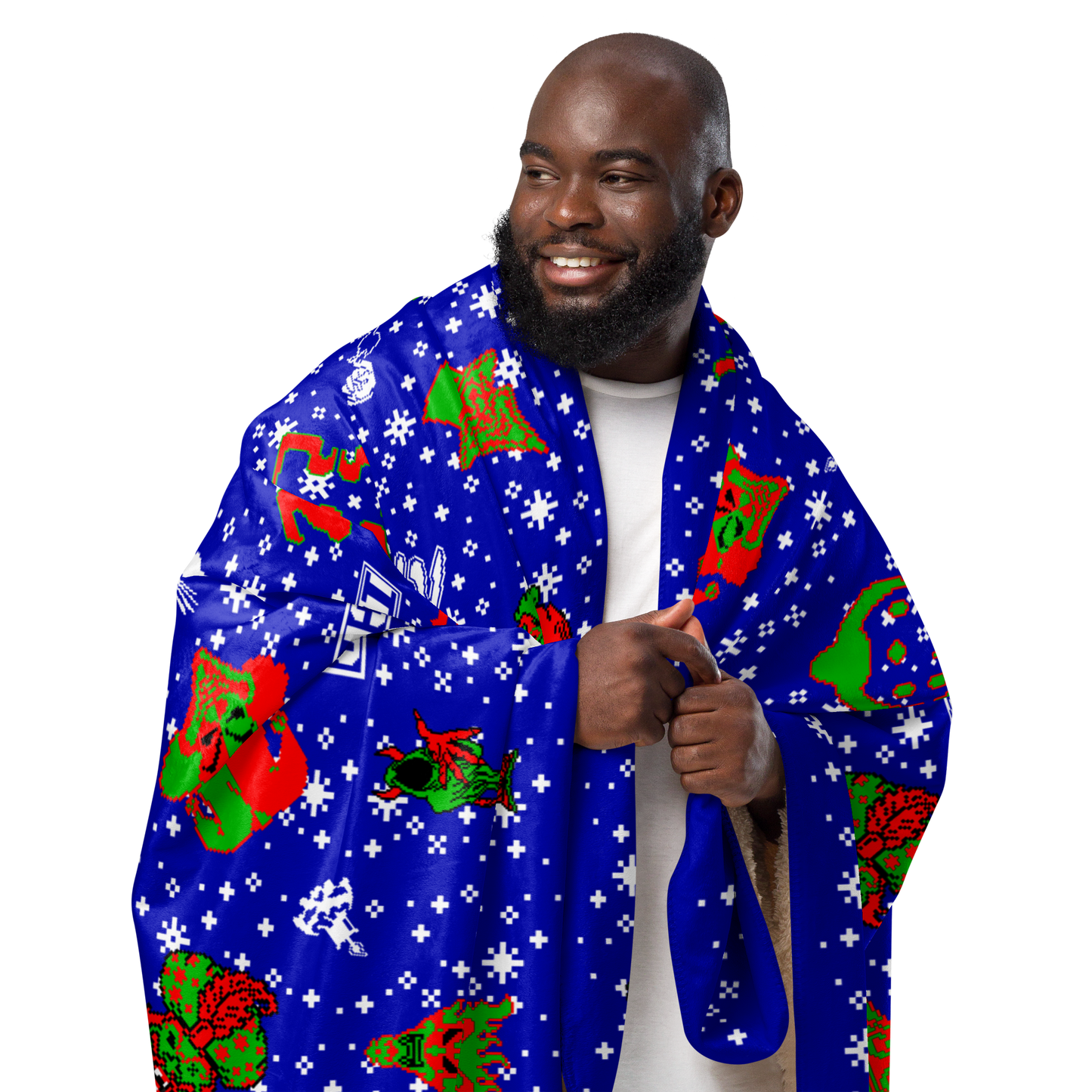 Jokers Card Holiday Sherpa blanket