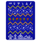 Jokers Card Holiday Pixel Sherpa blanket