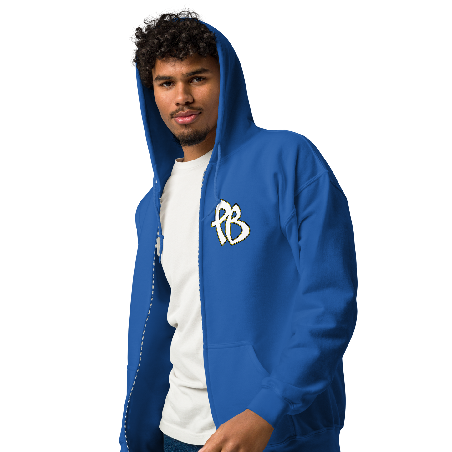 PuBoo Blue Zip-Up Hoodie