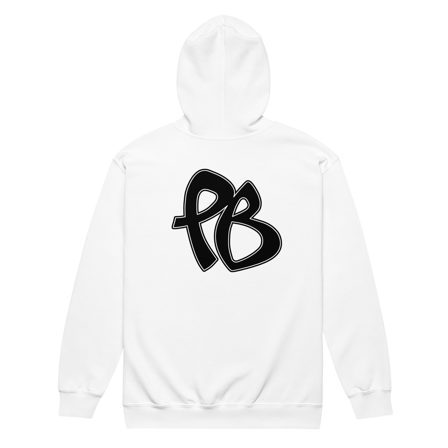 PuBoo White Zip-Up Hoodie